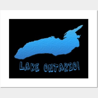 Lake Ontario Great Lakes Outline Posters and Art